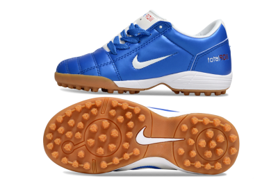Nike Total 90 III TF Artificial Turf Soccer Shoes - Blue/White/Brown