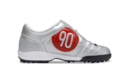 Nike Total 90 III TF Artificial Turf Soccer Shoes - Silver/Black/White