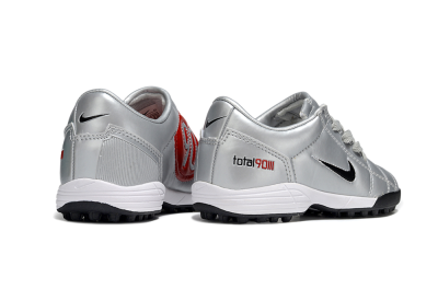Nike Total 90 III TF Artificial Turf Soccer Shoes - Silver/Black/White