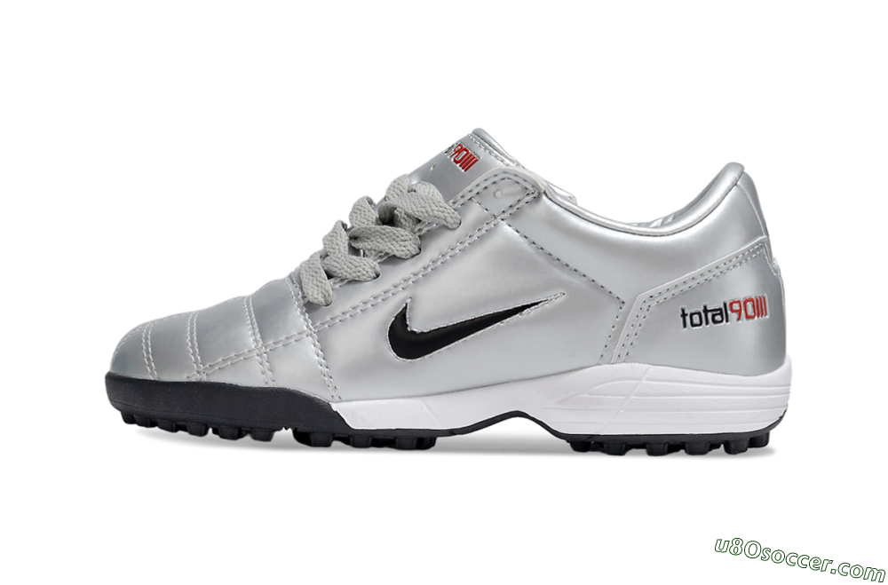Nike Total 90 III TF Artificial Turf Soccer Shoes - Silver/Black/White 1