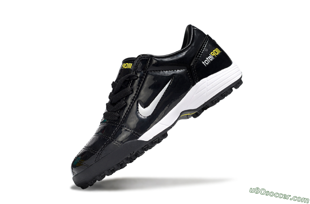 Nike Total 90 III TF Artificial Turf Soccer Shoes - Black/White/Yellow 4