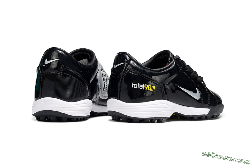 Nike Total 90 III TF Artificial Turf Soccer Shoes - Black/White/Yellow 6