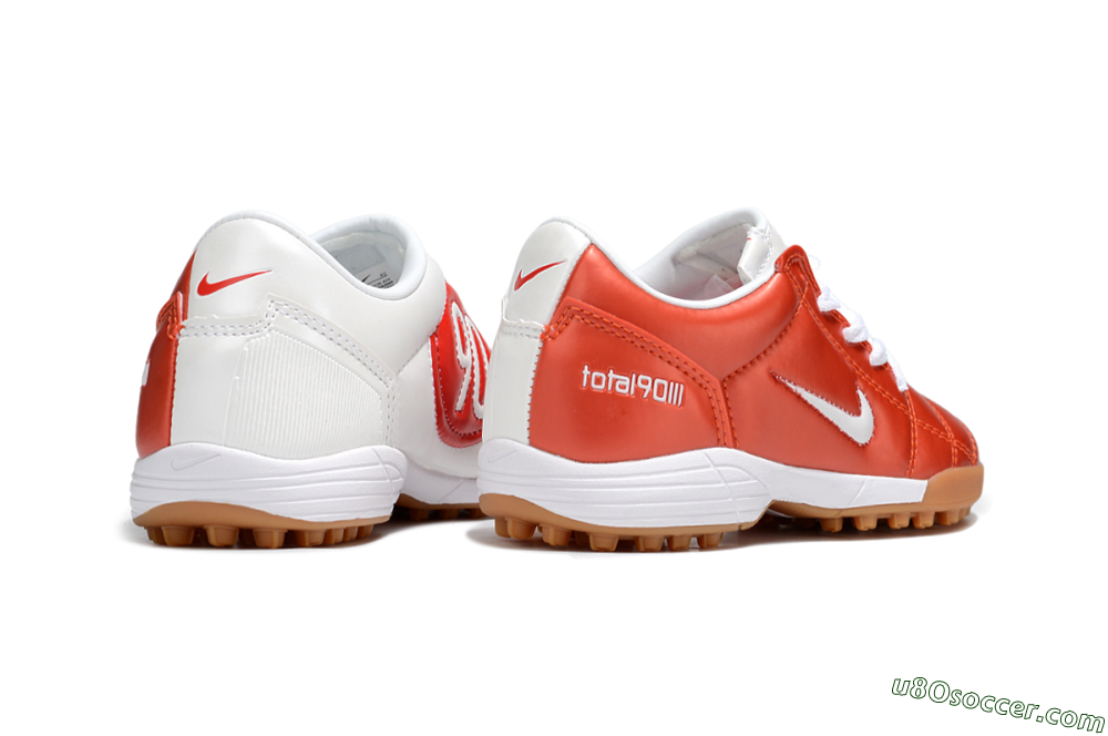 Nike Total 90 III TF Artificial Turf Soccer Shoes - Red/White/Brown 5
