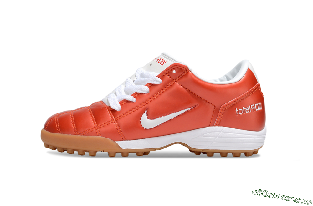 Nike Total 90 III TF Artificial Turf Soccer Shoes - Red/White/Brown 1