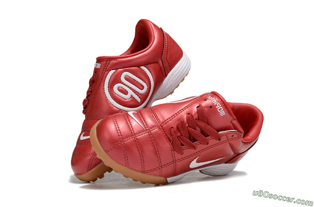 Nike Total 90 III TF Artificial Turf Soccer Shoes - Red/White/Brown 2