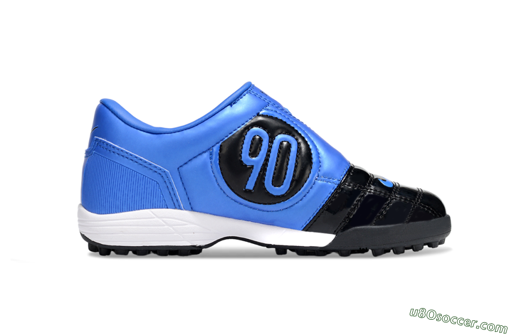 Nike Total 90 III TF Artificial Turf Soccer Shoes - Black/Blue/White 6