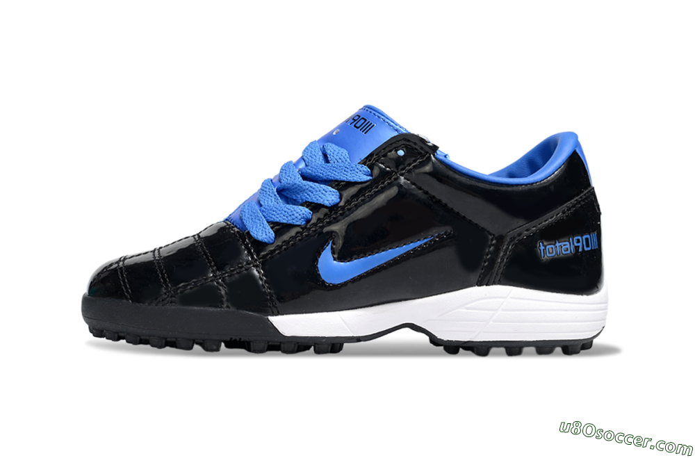 Nike Total 90 III TF Artificial Turf Soccer Shoes - Black/Blue/White 1