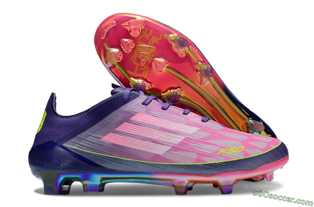 Adidas F50 Elite FG Firm Ground Soccer Cleats - Pink/Purple/Yellow 1