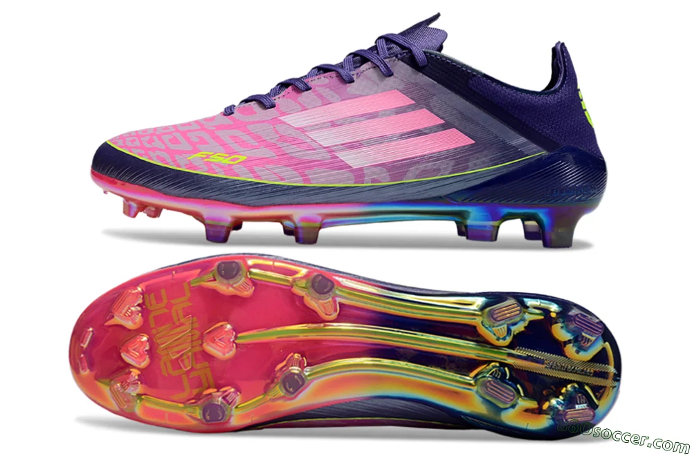 Adidas F50 Elite FG Firm Ground Soccer Cleats - Pink/Purple/Yellow