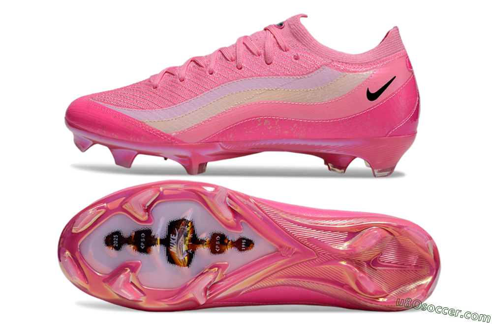 Nike Air Zoom Mercurial Vapor 16 Elite FG Firm Ground Soccer Cleats - Pink/Beige/Black 0