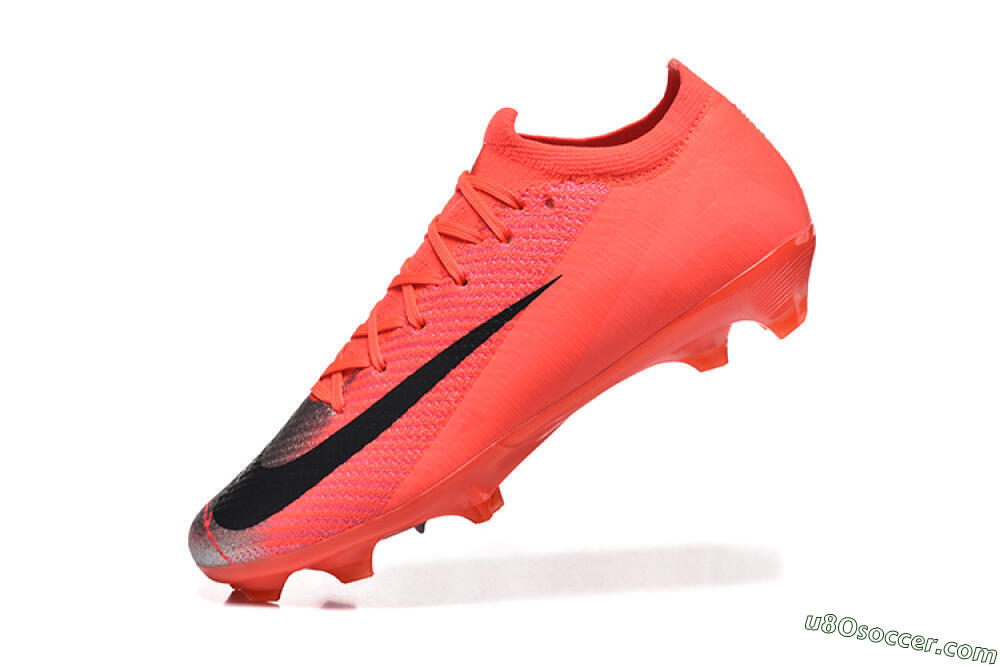 Nike Air Zoom Mercurial Vapor 16 Elite FG Firm Ground Soccer Cleats - Red/Silver/Black 8