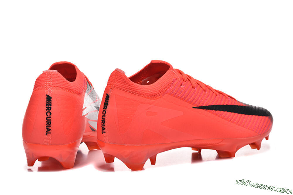 Nike Air Zoom Mercurial Vapor 16 Elite FG Firm Ground Soccer Cleats - Red/Silver/Black 9
