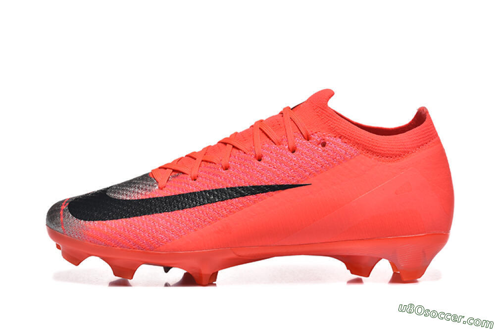 Nike Air Zoom Mercurial Vapor 16 Elite FG Firm Ground Soccer Cleats - Red/Silver/Black 2
