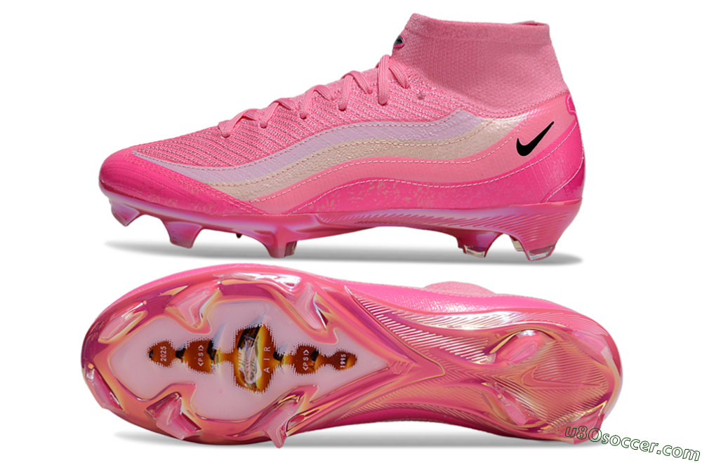 Nike Air Zoom Mercurial Superfly 10 Elite FG Firm Ground Soccer Cleats - Pink/Black/White 0