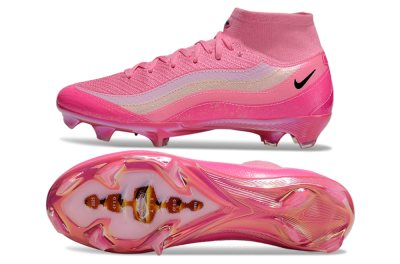 Nike Air Zoom Mercurial Superfly 10 Elite FG Firm Ground Soccer Cleats - Pink/Black/White