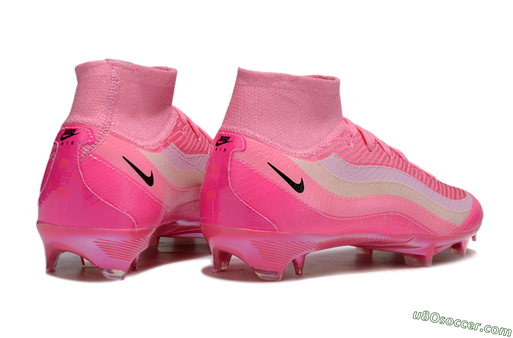 Nike Air Zoom Mercurial Superfly 10 Elite FG Firm Ground Soccer Cleats - Pink/Black/White 6