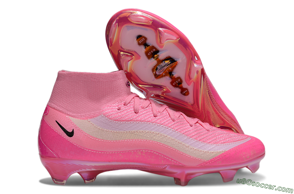 Nike Air Zoom Mercurial Superfly 10 Elite FG Firm Ground Soccer Cleats - Pink/Black/White 1