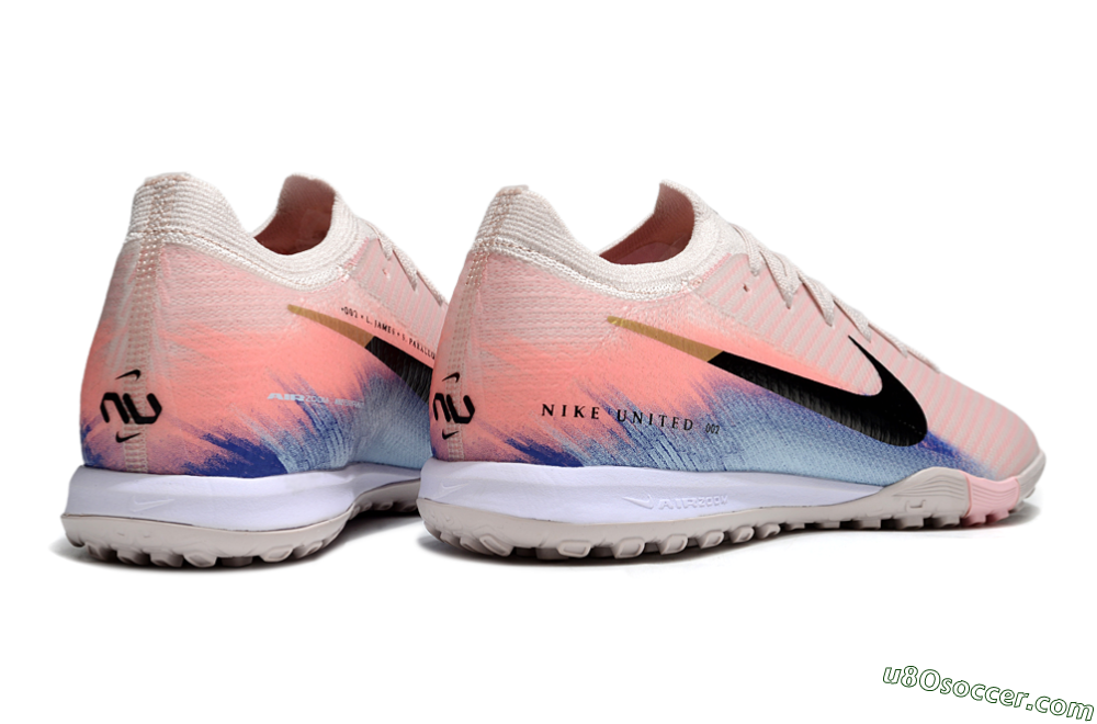 Nike Air Zoom Mercurial Vapor 16 Elite TF Artificial Turf Soccer Shoes - Pink/Black/Gold 5