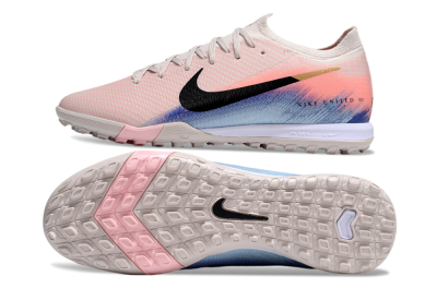 Nike Air Zoom Mercurial Vapor 16 Elite TF Artificial Turf Soccer Shoes - Pink/Black/Gold