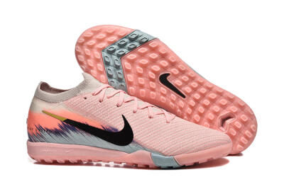 Nike Air Zoom Mercurial Vapor 15 Elite TF Artificial Turf Soccer Shoes - Pink/Black/Gold