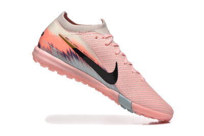 Nike Air Zoom Mercurial Vapor 15 Elite TF Artificial Turf Soccer Shoes - Pink/Black/Gold