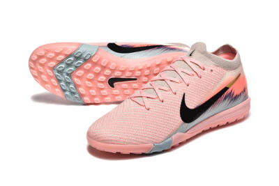 Nike Air Zoom Mercurial Vapor 15 Elite TF Artificial Turf Soccer Shoes - Pink/Black/Gold