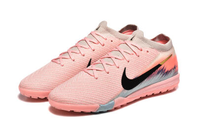 Nike Air Zoom Mercurial Vapor 15 Elite TF Artificial Turf Soccer Shoes - Pink/Black/Gold