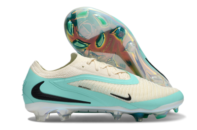 Nike Phantom 6 Elite Low FG Firm Ground Soccer Cleats - Beige/Jade/Black