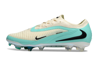 Nike Phantom 6 Elite Low FG Firm Ground Soccer Cleats - Beige/Jade/Black