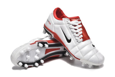 Nike Total 90 III FG Firm Ground Soccer Cleats - White/Black/Red