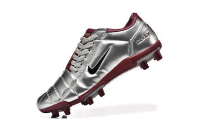 Nike Total 90 III FG Firm Ground Soccer Cleats - Silver/Black/Red