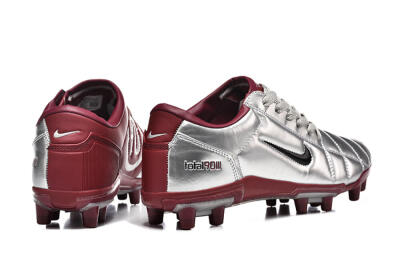 Nike Total 90 III FG Firm Ground Soccer Cleats - Silver/Black/Red