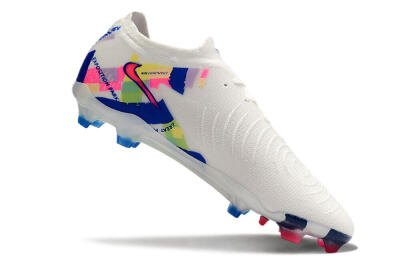 Nike Phantom GX 2 Elite FG Firm Ground Soccer Cleats - White/Pink/Blue