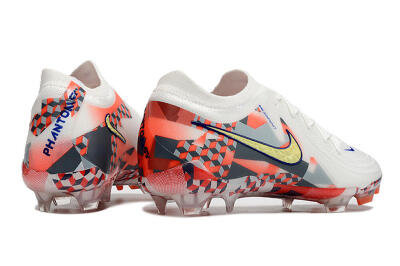 Nike Phantom GX 2 Elite FG Firm Ground Soccer Cleats - White/Red/Yellow