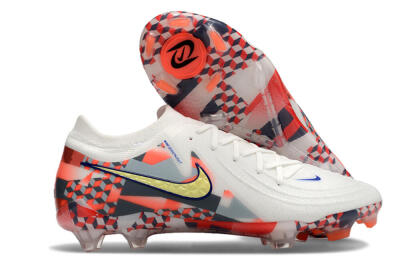 Nike Phantom GX 2 Elite FG Firm Ground Soccer Cleats - White/Red/Yellow