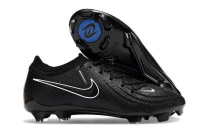 Nike Phantom GX 2 Elite FG Firm Ground Soccer Cleats - Black/White/Blue
