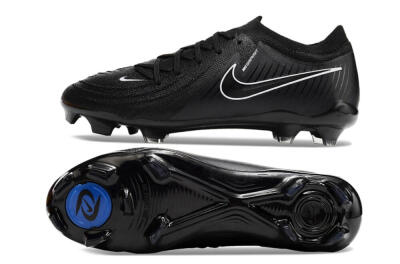 Nike Phantom GX 2 Elite FG Firm Ground Soccer Cleats - Black/White/Blue