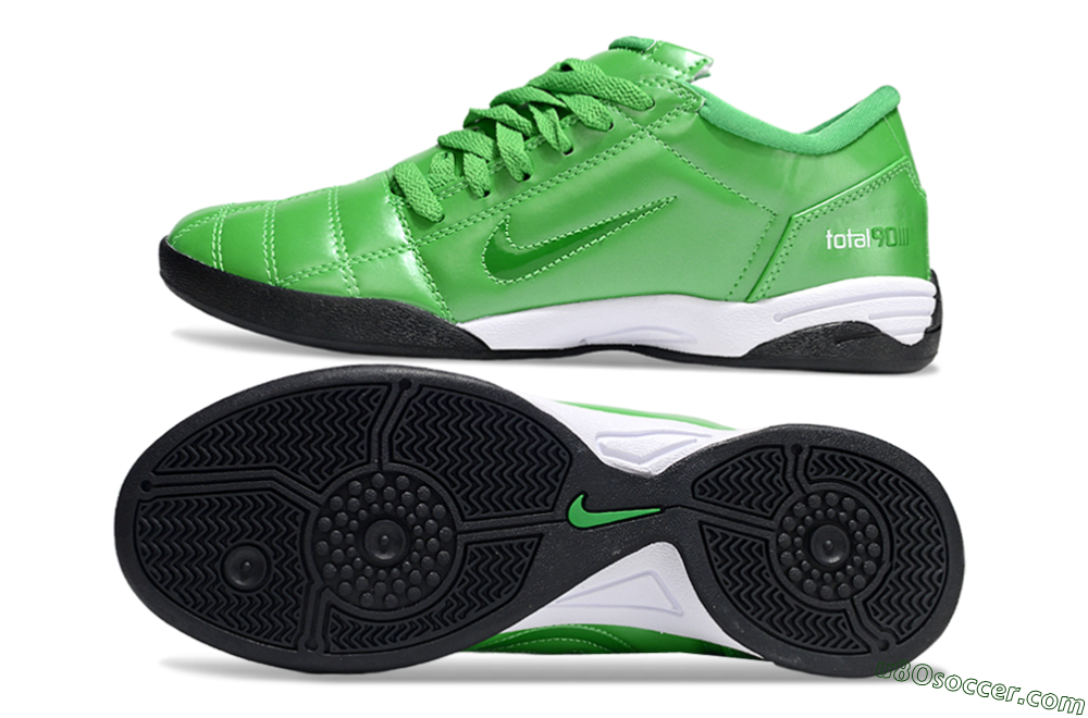 Nike Total 90 III IC Indoor & Futsal Soccer Shoes - Green/White/Black 0