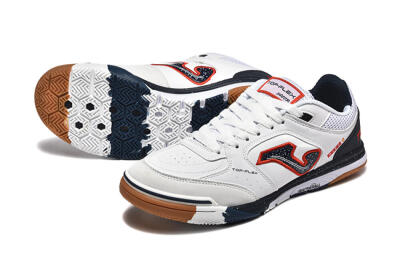 Joma Top Flex IC Indoor & Futsal Soccer Shoes - White/Black/Red