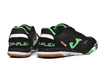 Joma Top Flex IC Indoor & Futsal Soccer Shoes - Black/Green/Red