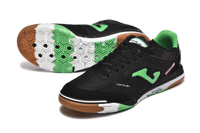 Joma Top Flex IC Indoor & Futsal Soccer Shoes - Black/Green/Red