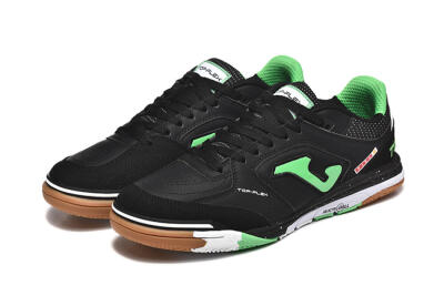 Joma Top Flex IC Indoor & Futsal Soccer Shoes - Black/Green/Red
