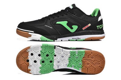 Joma Top Flex IC Indoor & Futsal Soccer Shoes - Black/Green/Red