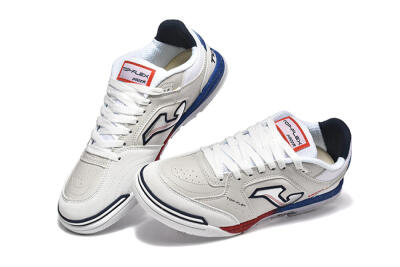 Joma Top Flex IC Indoor & Futsal Soccer Shoes - Grey/Silver/Red