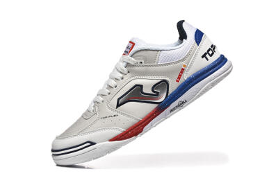 Joma Top Flex IC Indoor & Futsal Soccer Shoes - Grey/Silver/Red
