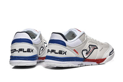 Joma Top Flex IC Indoor & Futsal Soccer Shoes - Grey/Silver/Red