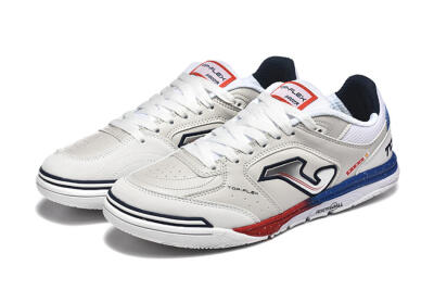 Joma Top Flex IC Indoor & Futsal Soccer Shoes - Grey/Silver/Red