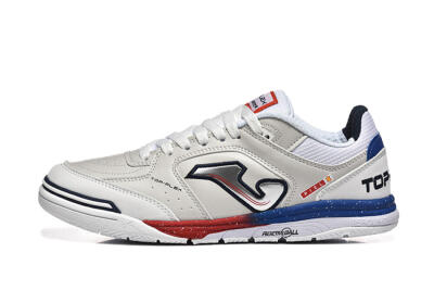 Joma Top Flex IC Indoor & Futsal Soccer Shoes - Grey/Silver/Red