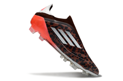 Adidas F50 Elite Laceless FG Firm Ground Soccer Cleats - Leopard/White/Red