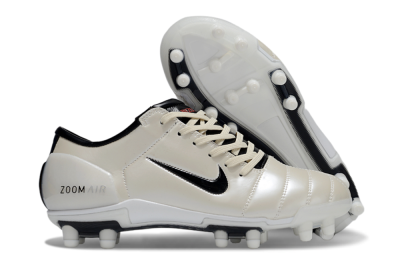 Nike Air Zoom Total 90 III FG Firm Ground Soccer Cleats - Beige/Black/White